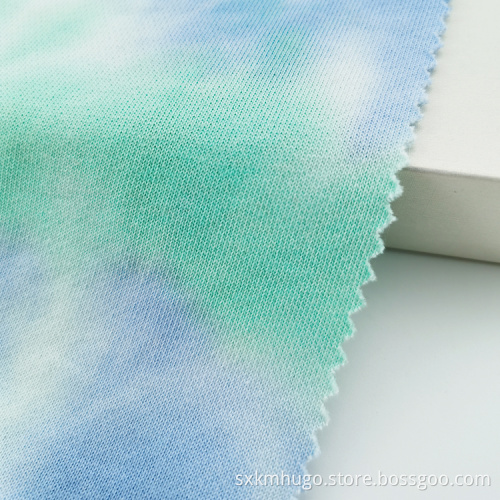 100% Cotton French Terry Knit Tie Dye Fabric